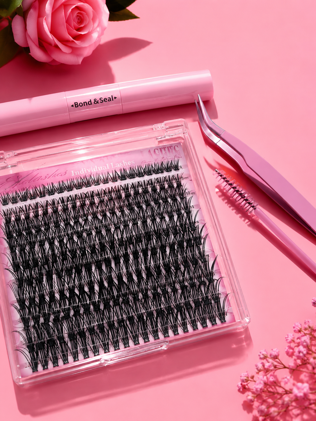 Lash Extension Kit Containing 200pcs Includes 40D-100D Ultra-Volume Clusters  Comes with  *Bond and Seal  *Tweezer *Brush. Price: 11,500